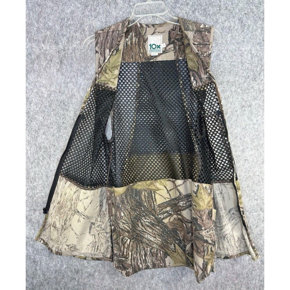 10X Shooting Vest Size L Mesh Camo Hunting Clay Trap with Recoil Pad Realtree - Picture 8 of 10